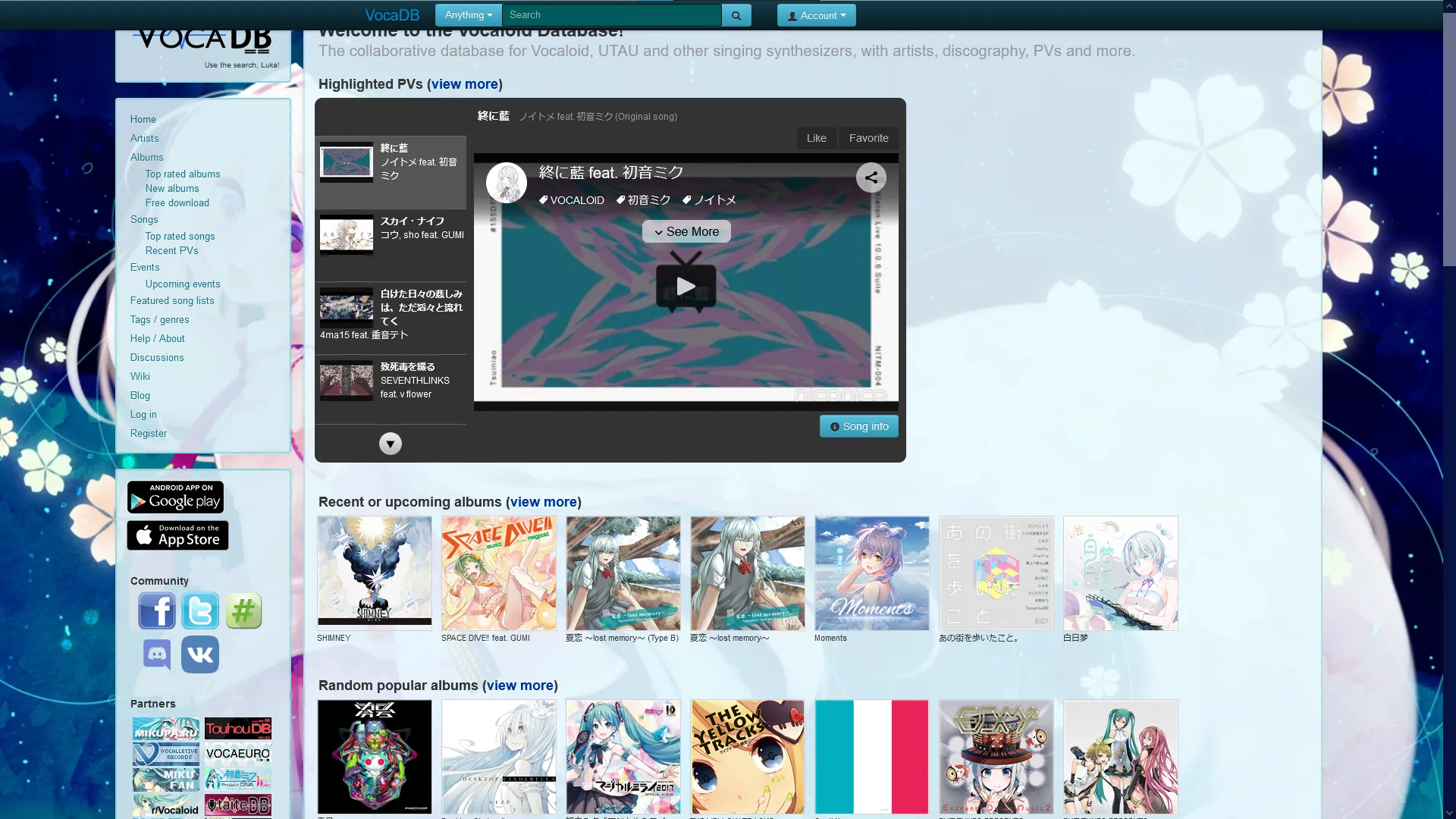 VocaDB in 2020 VocaDB in 2020