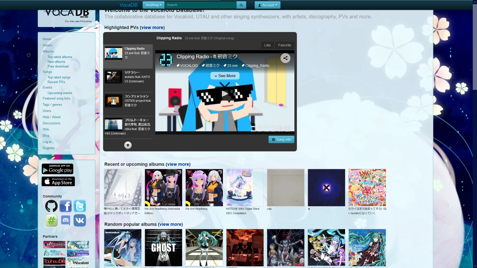 VocaDB in 2021 VocaDB in 2021