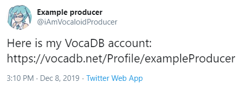 Artist verification example